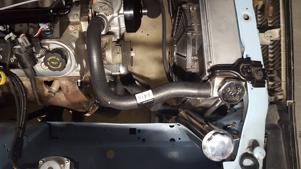 Mustang ls swap radiator hoses LS1TECH